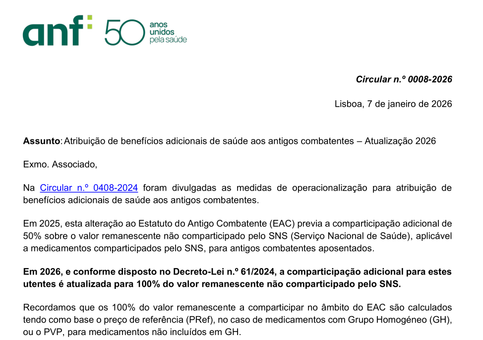 Atribuição de benefícios adicionais – Atualização 2026